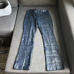 Fifteen Twenty Faux Leather Pants S Navy